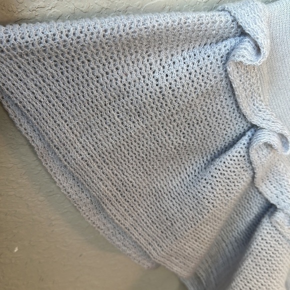 NWT Francesca’s Gray Knit Cardigan Sweater One Size - Picture 5 of 10